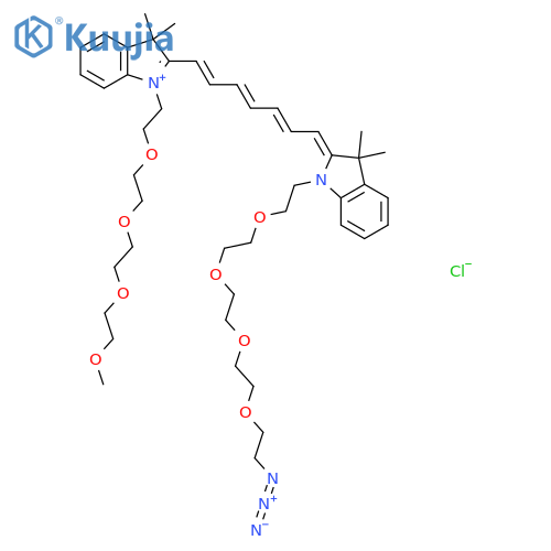 N-(m-PEG4)-N'-(azide-PEG4)-Cy7 structure