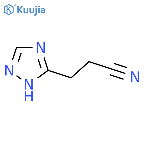 3-(1H-1,2,4-triazol-3-yl)propanenitrile structure
