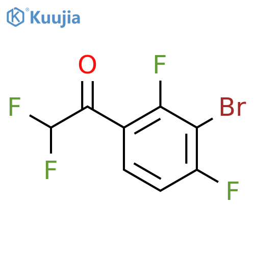 1-(3-bromo-2,4-difluorophenyl)-2,2-difluoroethan-1-one structure