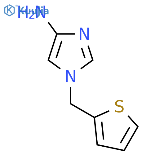 1-(thiophen-2-yl)methyl-1H-imidazol-4-amine structure