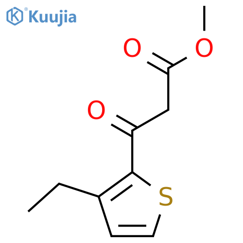 methyl 3-(3-ethylthiophen-2-yl)-3-oxopropanoate structure