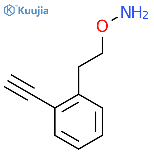 O-2-(2-ethynylphenyl)ethylhydroxylamine structure