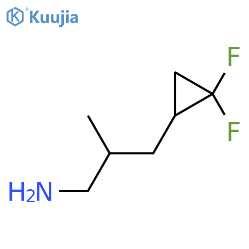 3-(2,2-Difluorocyclopropyl)-2-methylpropan-1-amine structure