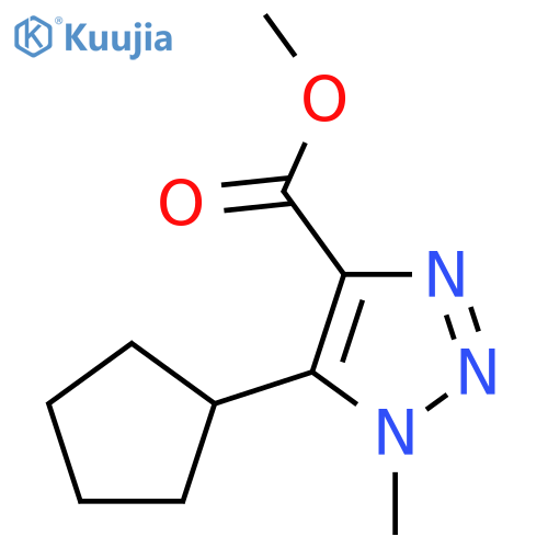methyl 5-cyclopentyl-1-methyl-1H-1,2,3-triazole-4-carboxylate structure