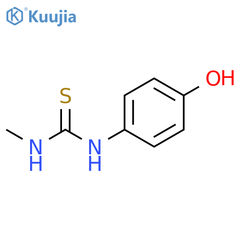 1-(4-hydroxyphenyl)-3-methylthiourea structure