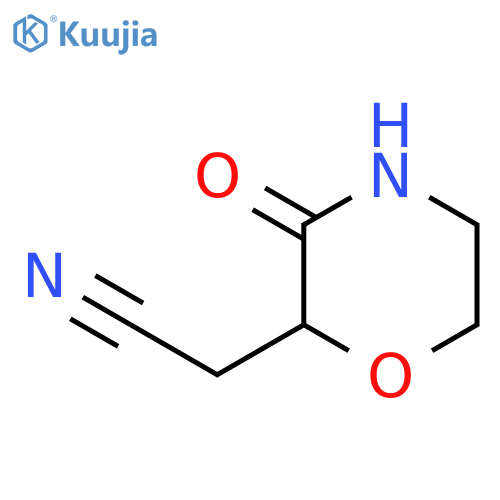 2-Morpholineacetonitrile, 3-oxo- structure