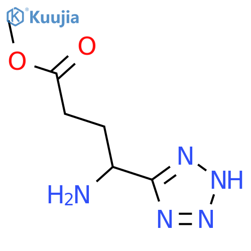methyl 4-amino-4-(1H-1,2,3,4-tetrazol-5-yl)butanoate structure