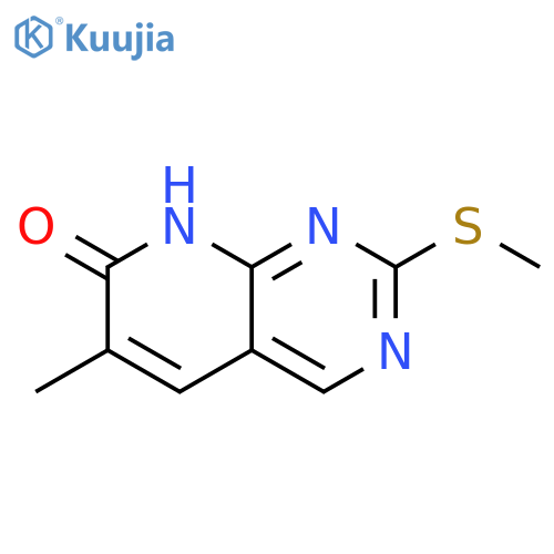 6-methyl-2-(methylsulfanyl)-7H,8H-pyrido[2,3-d]pyrimidin-7-one structure