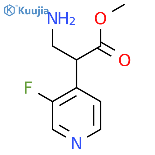 methyl 3-amino-2-(3-fluoropyridin-4-yl)propanoate structure