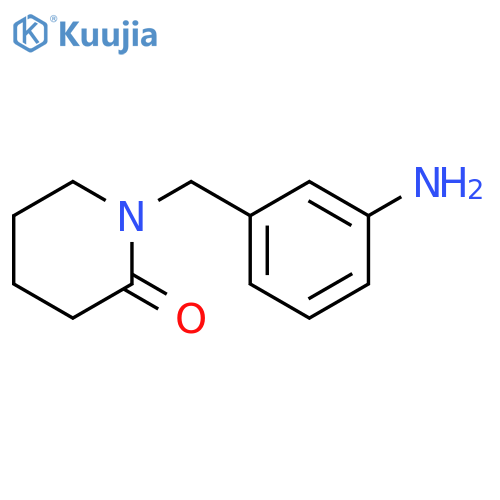 1-(3-aminophenyl)methylpiperidin-2-one structure