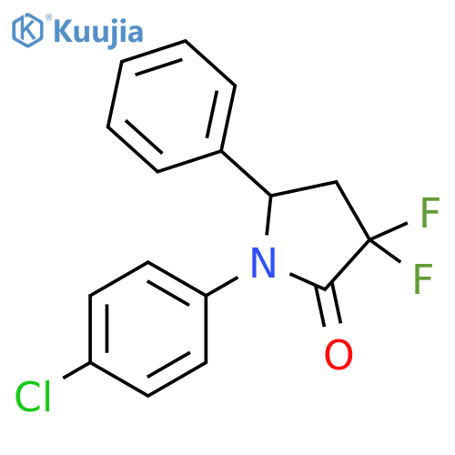 1-(4-Chlorophenyl)-3,3-difluoro-5-phenylpyrrolidin-2-one structure