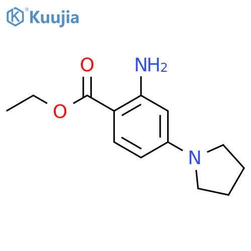 Ethyl 2-amino-4-(pyrrolidin-1-yl)benzoate structure