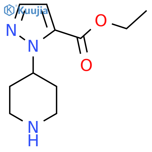 ethyl 1-(piperidin-4-yl)-1H-pyrazole-5-carboxylate structure