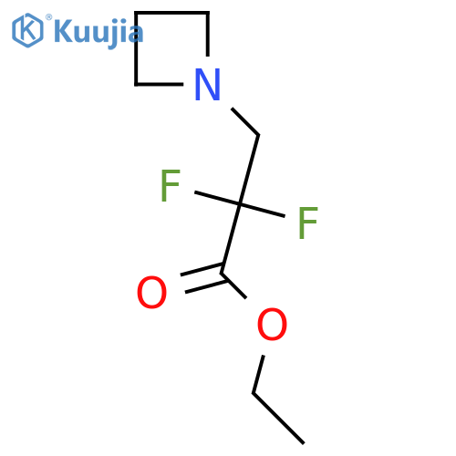 Ethyl 3-(azetidin-1-yl)-2,2-difluoropropanoate structure