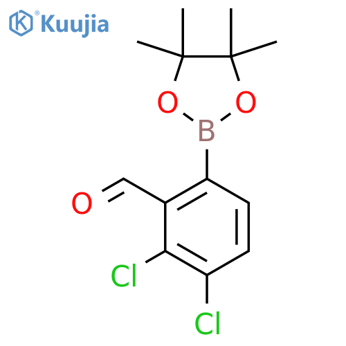 3,4-Dichloro-2-formylphenylboronic acid pinacol ester structure