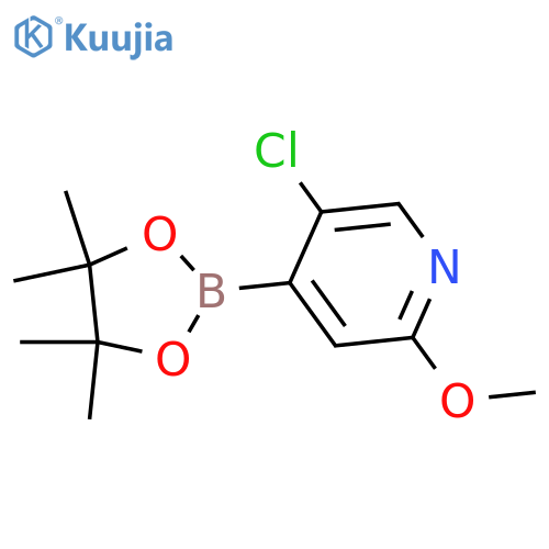 5-Chloro-2-methoxypyridine-4-boronic acid pinacol ester structure