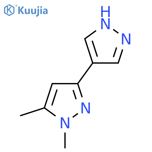 1,5-dimethyl-3-(1H-pyrazol-4-yl)-1H-pyrazole structure