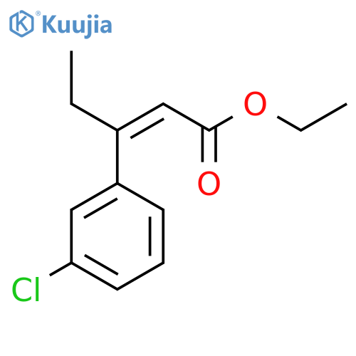 ethyl (2Z)-3-(3-chlorophenyl)pent-2-enoate structure