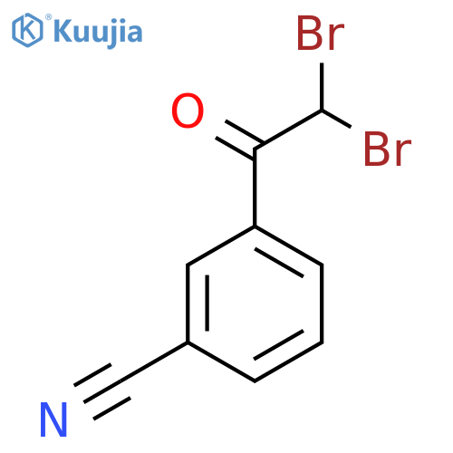 3-(2,2-Dibromoacetyl)benzonitrile structure