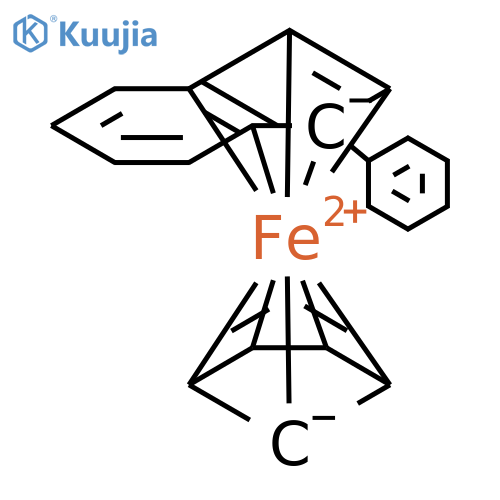 Iron, (η5-2,4-cyclopentadien-1-yl)[(1,2,3,3a,7a-η)-1-phenyl-1H-inden-1-yl]- structure