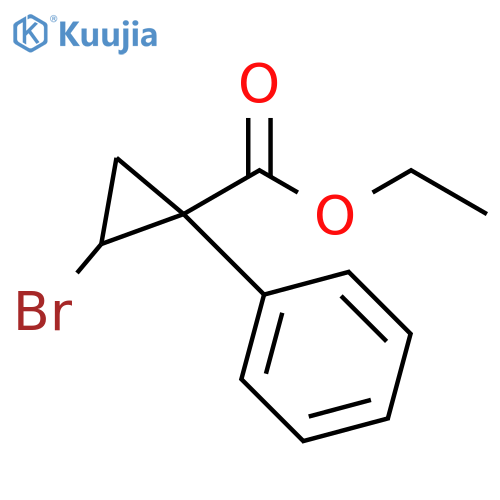 ethyl 2-bromo-1-phenylcyclopropane-1-carboxylate structure