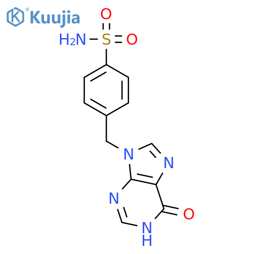 Benzenesulfonamide,4-[(1,6-dihydro-6-oxo-9H-purin-9-yl)methyl]- structure
