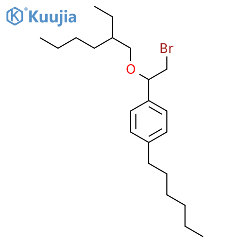 Benzene,1-[2-bromo-1-[(2-ethylhexyl)oxy]ethyl]-4-hexyl- structure