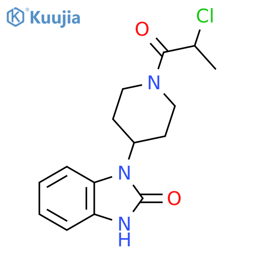 3-[1-(2-Chloropropanoyl)piperidin-4-yl]-1H-benzimidazol-2-one structure