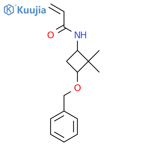 N-(2,2-Dimethyl-3-phenylmethoxycyclobutyl)prop-2-enamide structure