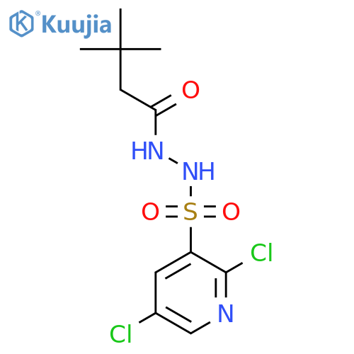 N'-(2,5-Dichloropyridin-3-yl)sulfonyl-3,3-dimethylbutanehydrazide structure