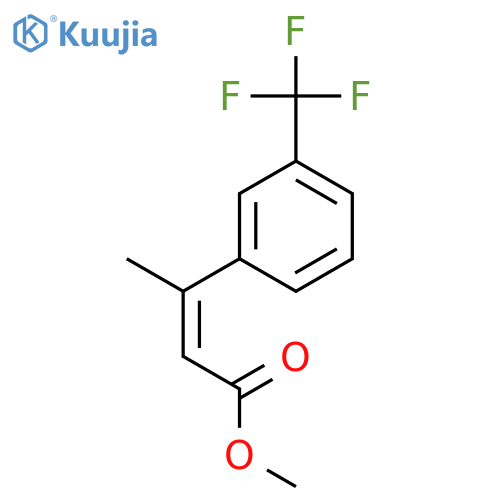 methyl (2Z)-3-3-(trifluoromethyl)phenylbut-2-enoate structure