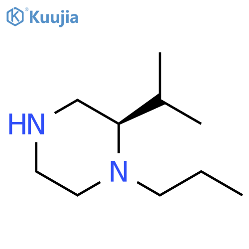 Piperazine, 2-(1-methylethyl)-1-propyl-, (2R)- structure