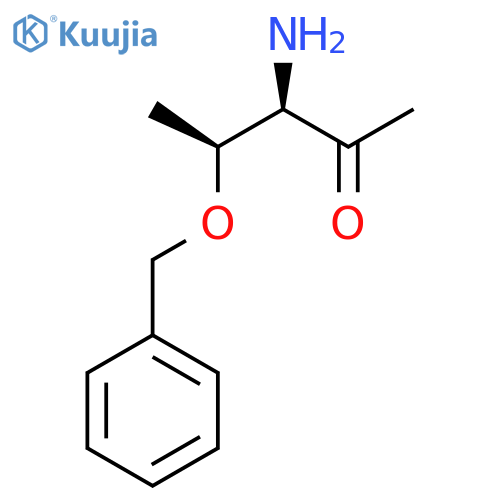 (3R,4S)-3-amino-4-(benzyloxy)pentan-2-one structure