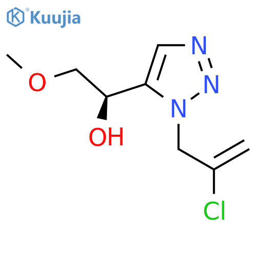 (1R)-1-[1-(2-chloroprop-2-en-1-yl)-1H-1,2,3-triazol-5-yl]-2-methoxyethan-1-ol structure