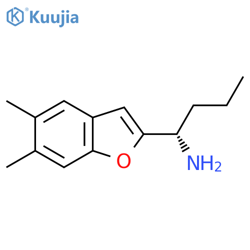 (1S)-1-(5,6-dimethyl-1-benzofuran-2-yl)butan-1-amine structure