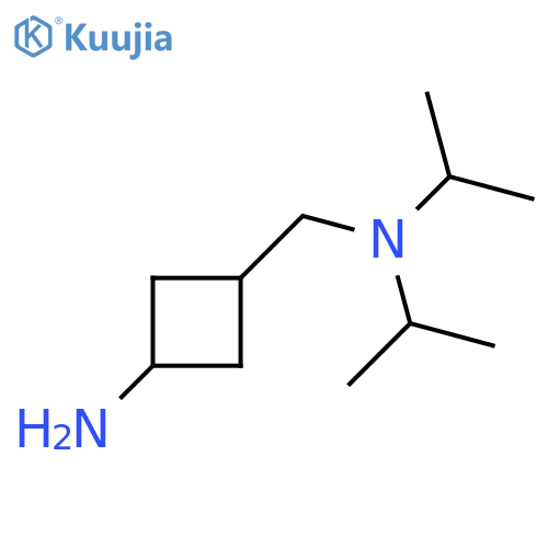 (1r,3r)-3-{[Bis(propan-2-yl)amino]methyl}cyclobutan-1-amine structure