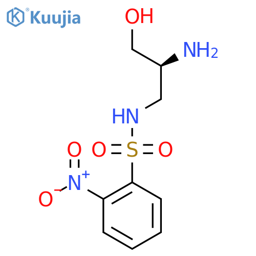 (2S)-2-amino-3-hydroxy-S-(2-nitrophenyl)propane-1-sulfonamido structure