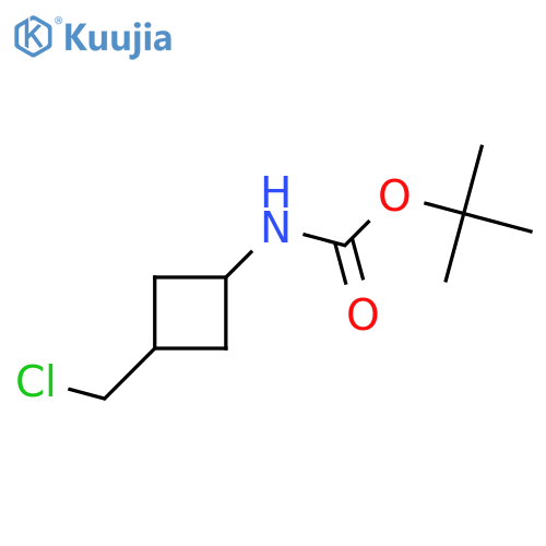 tert-butyl N-[3-(chloromethyl)cyclobutyl]carbamate structure