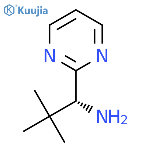 (1R)-2,2-dimethyl-1-(pyrimidin-2-yl)propan-1-amine structure