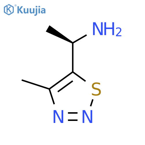 (1R)-1-(4-methyl-1,2,3-thiadiazol-5-yl)ethan-1-amine structure