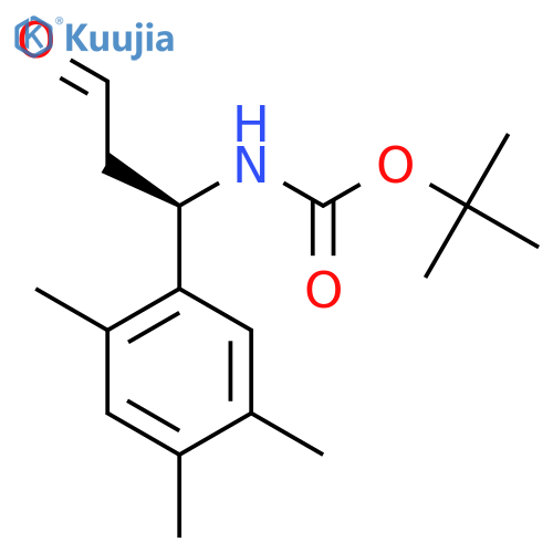 tert-butyl N-(1R)-3-oxo-1-(2,4,5-trimethylphenyl)propylcarbamate structure