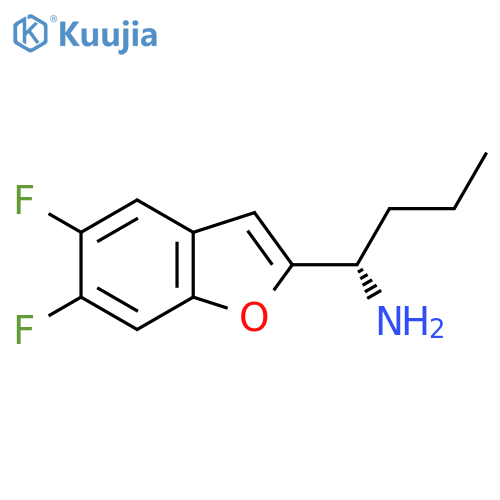 (1S)-1-(5,6-difluoro-1-benzofuran-2-yl)butan-1-amine structure