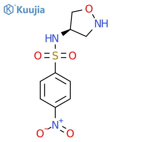 4-nitro-N-(4R)-1,2-oxazolidin-4-ylbenzene-1-sulfonamide structure