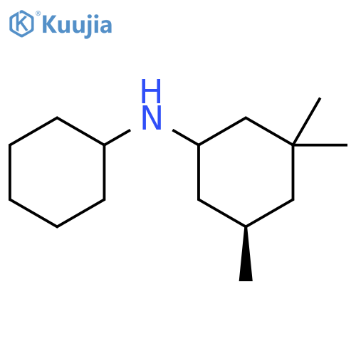 Cyclohexanamine, N-cyclohexyl-3,3,5-trimethyl-, (5R)- structure