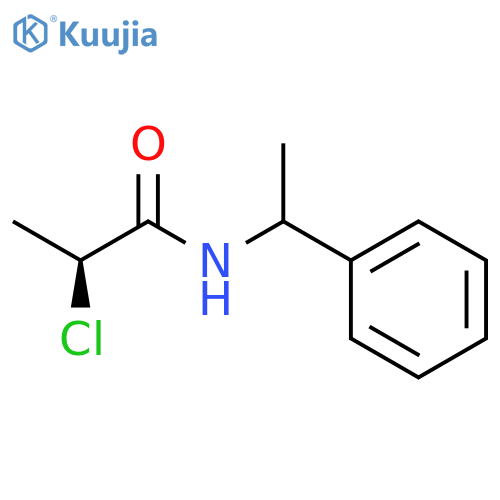 Propanamide, 2-chloro-N-(1-phenylethyl)-, (2S)- structure