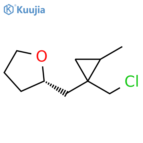 Furan, 2-[[1-(chloromethyl)-2-methylcyclopropyl]methyl]tetrahydro-, (2S)- structure