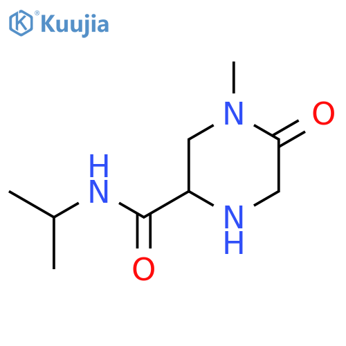 4-methyl-5-oxo-N-(propan-2-yl)piperazine-2-carboxamide structure