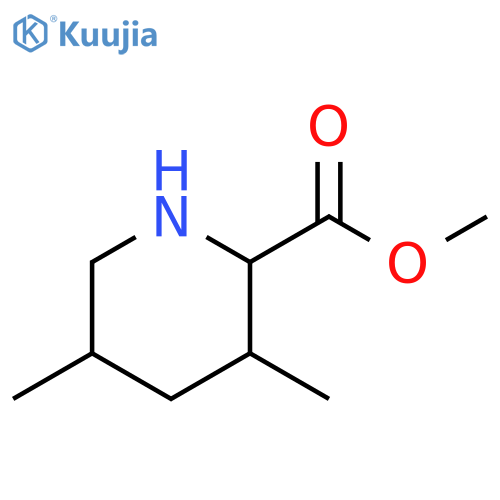 2-Piperidinecarboxylic acid, 3,5-dimethyl-, methyl ester structure