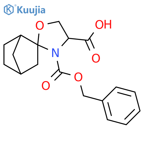 Spiro[bicyclo[2.2.1]heptane-2,2'-oxazolidine]-3',4'-dicarboxylic acid, 3'-(phenylmethyl) ester structure