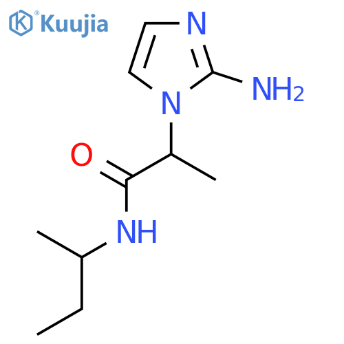 2-(2-amino-1H-imidazol-1-yl)-N-(butan-2-yl)propanamide structure